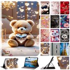 For Lenovo Tab Case Painted Cartoon Leather Soft Shockproof TPU Shell Back Cover