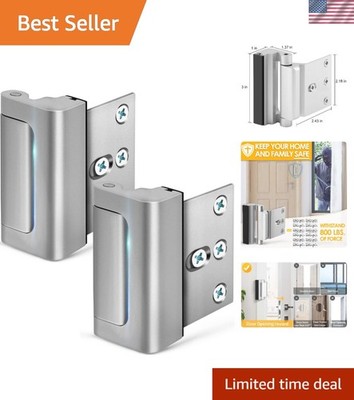 Easy-Install 2 Pack Door Security Locks - Childproof & Durable Design