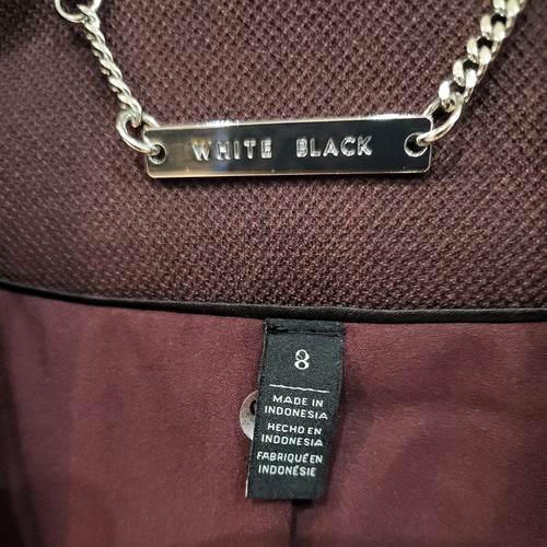 W63-White House Black Market Womens Pant Suit Burgundy Luxe Size 8 - Picture 6 of 12