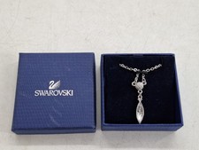 Swarovski Necklace Silver Tone Marquise Pendant Necklace 834999 43 cm Chain
