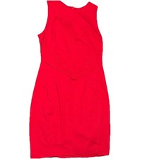 Vince Camuto Womens 6 Sleeveless Red Sheath Dress Office Corpcore Valentine