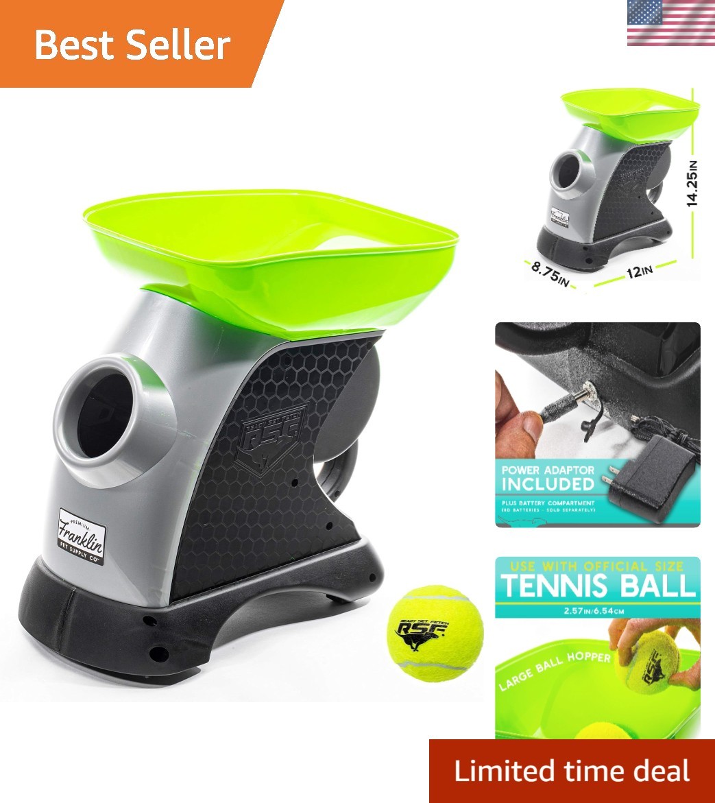 Franklin Pet Supply Ready Set Fetch Automatic Tennis Ball La