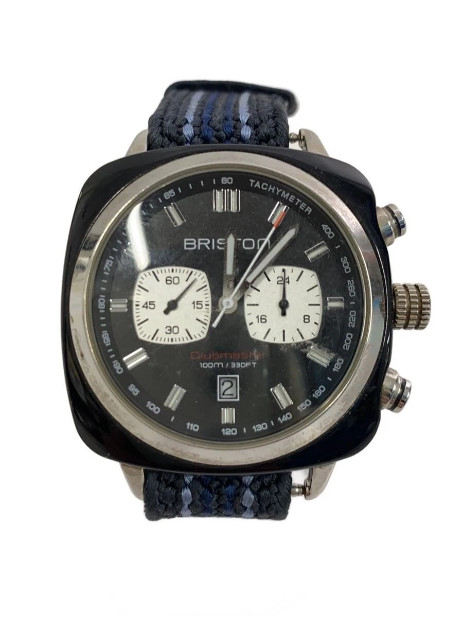 BRISTON Orologio Uomo Streamliner Urban - Acciaio E Acetato, Quadrante Nero, Riferimento 22142.S.T.2.RB