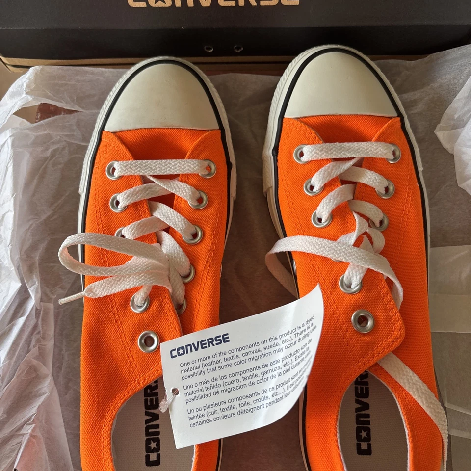 Converse Chuck Taylor All Star Low  Sneakers – Neon Orange – Unisex – New in Box - Image 4 of 4
