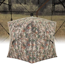 360° One-Way See-Through Hunting Blind with Full-Open Door Portable Carry Bag
