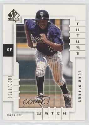 2000 SP Authentic Future Watch 1026/1700 Juan Pierre #160 05u8
