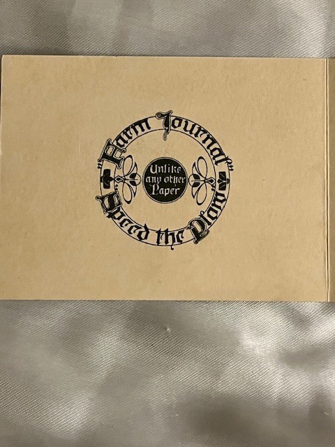 MAUD HUMPHREY 1912 FARM JOURNAL CHRISTMAS CARD, ENVELOPE; MEDIEVAL WINTER SCENE