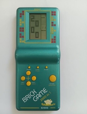 Vintage Brick Game 2000 in 1, E2000 Handheld Console Classic Tetris Game Retro 