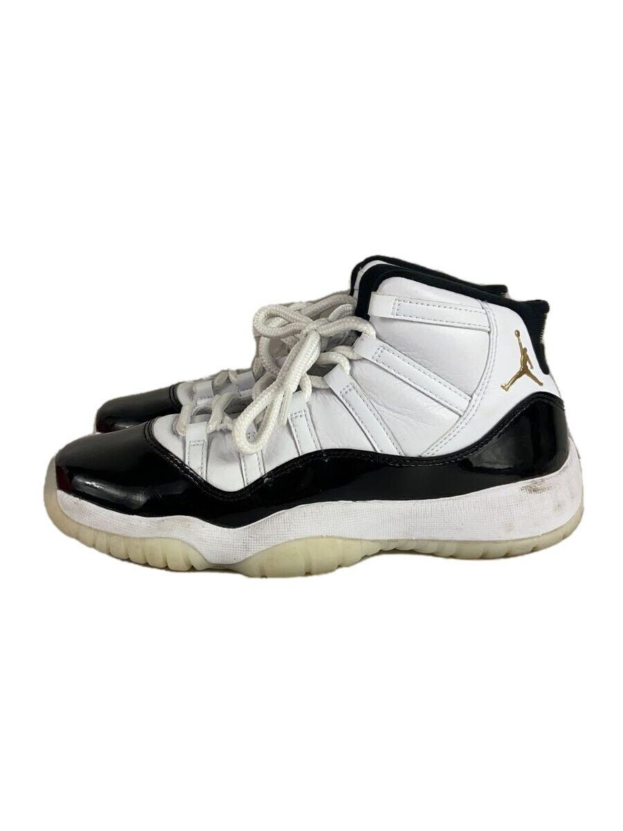 Nike AIR JORDAN 11 RETRO High Top Sneakers in White, 24.5cm