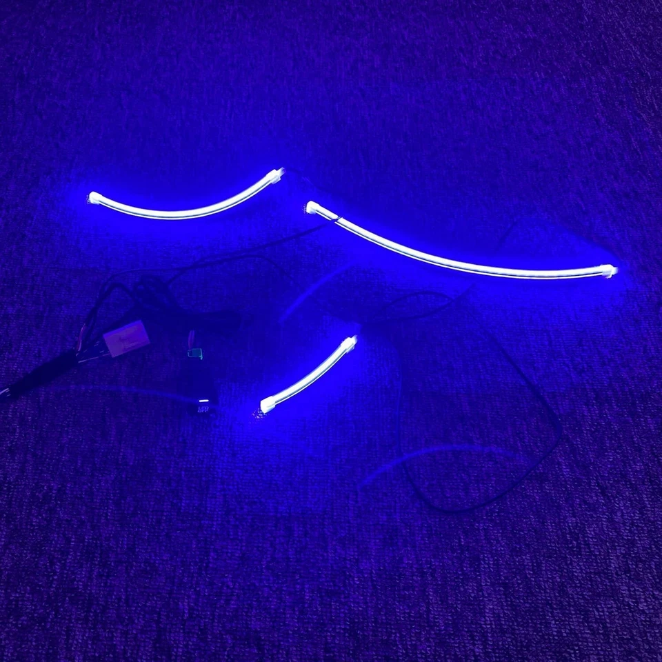 For Toyota RAV4 2019-2024 Blue Dashboard Console Light Stripe with On Off Switch - Image 3 of 4