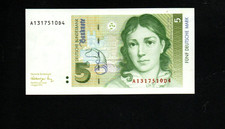 5 MARK  UNC  BANKNOTE FROM   GERMANY  1991    PICK-37