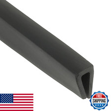 PATIKIL 1/8" Black Rubber U Channel Edge Trim Guard Protector 6.6ft