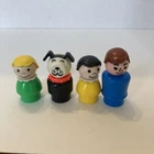 Vintage Fisher Price Little People Lot of 4 Figures With Plastic Bodies