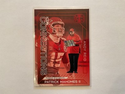 Patrick Mahomes Andy Reid 2025 Panini Icon Connection Red Card # IC-19 Chiefs