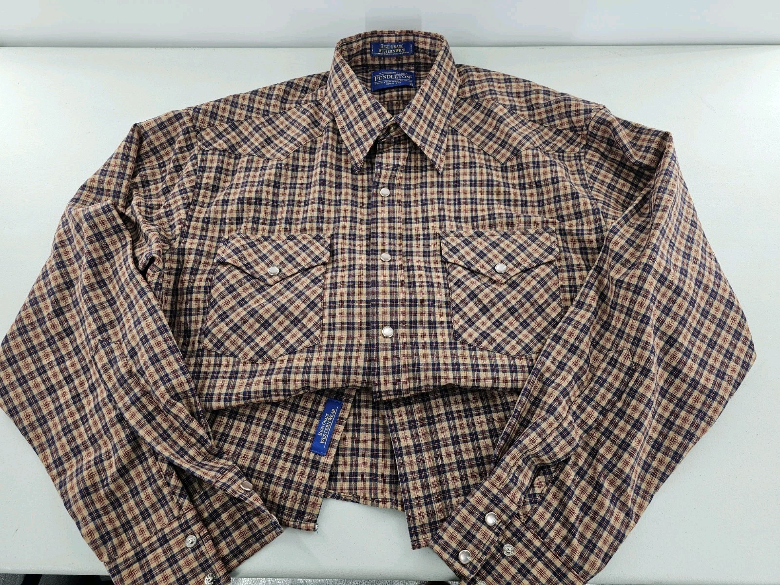 NICE Pendleton High Grade Western Wear Pearl Snap… - image 2