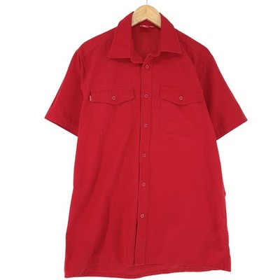 Engelbert strauss Herren Shirt Rot Baumwolle Arbeitskleidung Dl5 Größe L