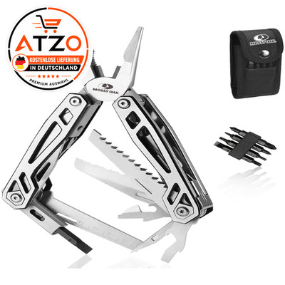 Mossy Oak Multifunktionszange 21 in 1 Multitool mit Zange Klapp