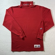 Texas Rangers Mock Neck Turtleneck Majestic Official Vintage Shirt Size Mens XL