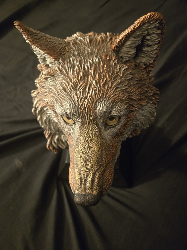 Kitty Cantrell Legends Scent in the Air  Wolf bronze sculpture #369 of 750