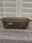 PYREX VINTAGE Amber Brown Glass Bread/ Loaf Pan Baking Dish