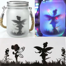 2 Pack Solar Powered Mason Jar Lights, Solar Fairy Lights Glass Mason Jar wit...