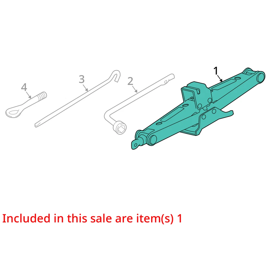 Nissan Murano 2018 tijera de repuesto gato de coche GPAL1 Foto 3 de 4