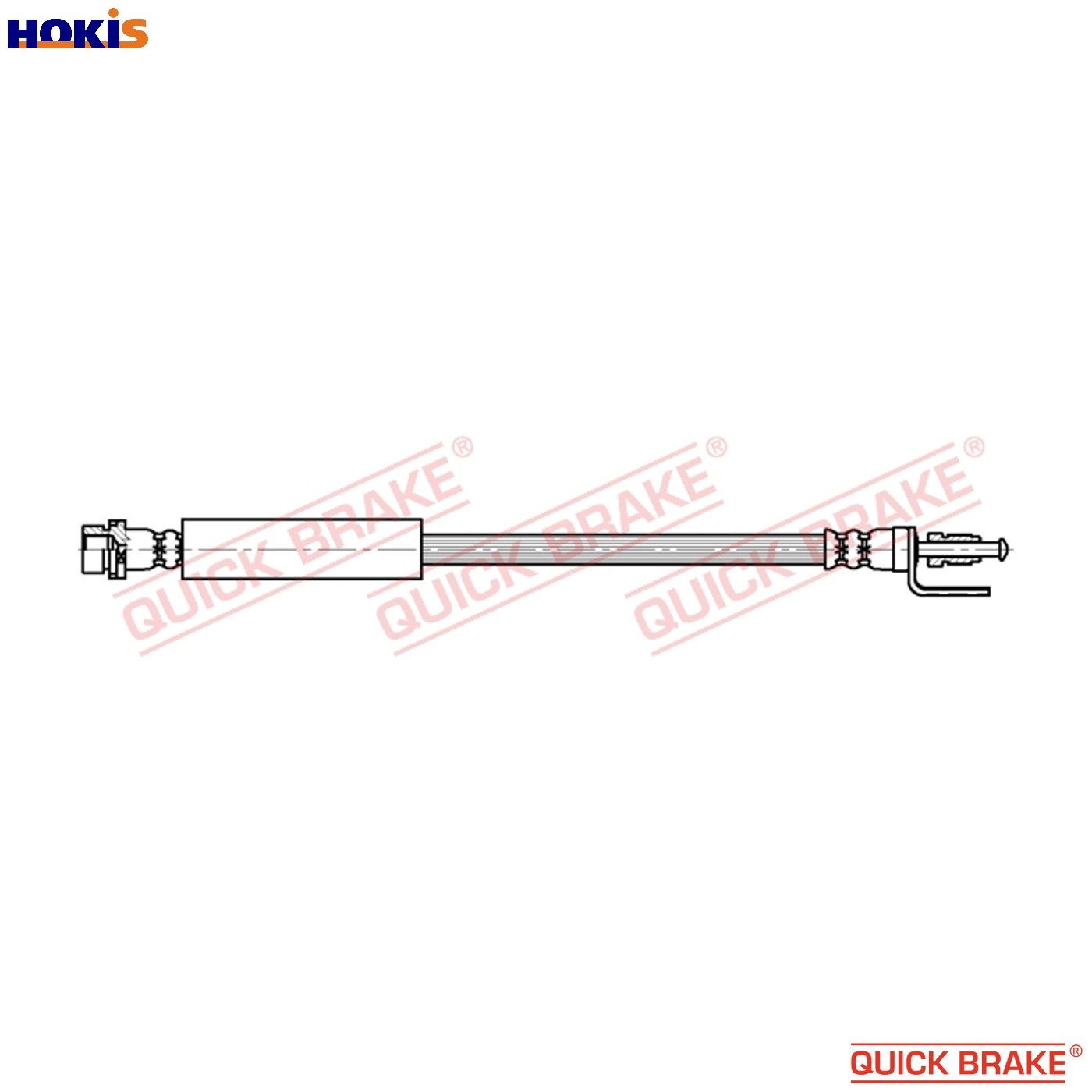 BRAKE HOSE 32.349 FOR FORD TRANSIT/V363/Bus/Platform/Chassis/Van/TOURNEO/V362
