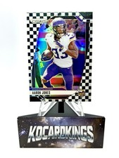 2024 Panini Prizm - Aaron Jones #186 Black & White Checker Prizm