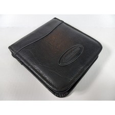 Case Logic 90s VTG CD DVD Game Storage Wallet Black Koskin Zipper Case Binder