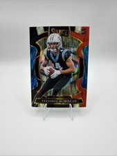 2025 Panini Select - Concourse Tetairoa McMillan #44 Black & Red Shock Prizm...