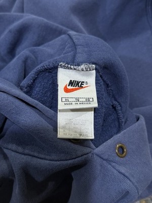 Vintage Nike 90's Thrashed Distressed Faded Blue Hoodie | eBay