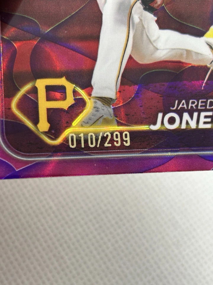 Jared Jones 2024 Topps Chrome Update Magenta Lava Lamp Refractor RC /299 - Image 2 of 3