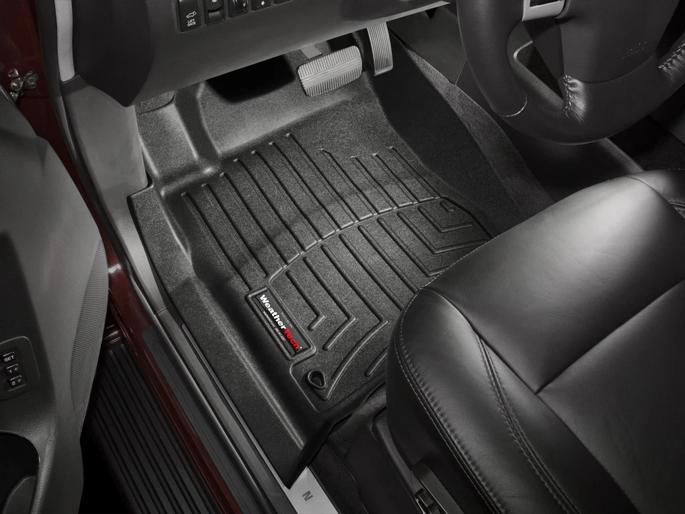 WeatherTech FloorLiner for 2008-2010 Infiniti QX - 1st Row, Black - Image 2 of 4