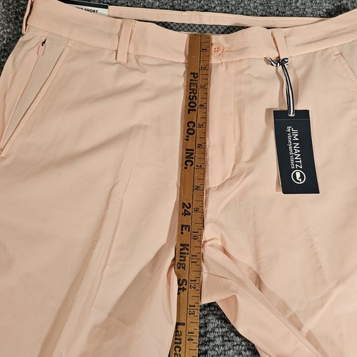 VINEYARD VINES taglia 33 pantaloncino uomo pesca/rosa JIM NANTZ Stillwater golf NUOVO - Foto 6 di 8