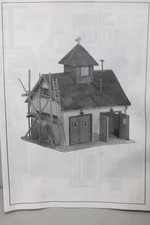 Plastoy 1395640C Gebäudebausatz Feuerwehrhaus Feuerwache Spur H0 OVP