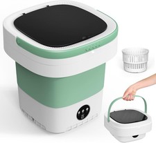 Portable 12L Folding Mini Washing Machine – Top Load, Spin Basket, 3 Wash Modes