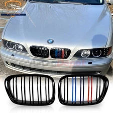 Gloss Black M-Color Front Kidney Grill for 97-03 BMW E39 M5 525i 528i 530i 540i
