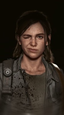 Ellie Williams from The Last of Us close-up Game poster: 11 x 17 inches
