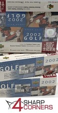 2002 UPPER DECK GOLF BOX FACTORY SEALED LOT OF 3 PHIL MICKELSON RC YEAR