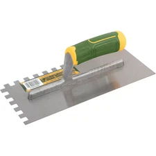 11 X 4.7 In. Plastering Trowel with SQ Teeth Notch Masonry Hand Tool for Tile Wo