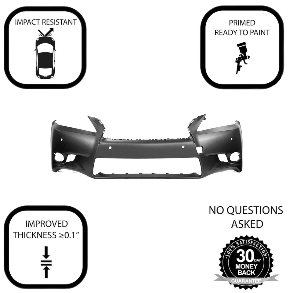 Cubierta de parachoques delantero para Lexus GS350/GS450h 2013-2015 imprimada LX1000229 Foto 3 de 4