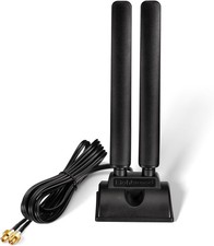 Eightwood Tri-Band WiFi 7 Motherboard Antenna Push-On for ASUS Desktop PC,Magnet