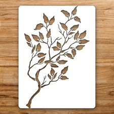 Branch And Leav Large Reusable Wall Stencil For Painting DIY Home Decor Template