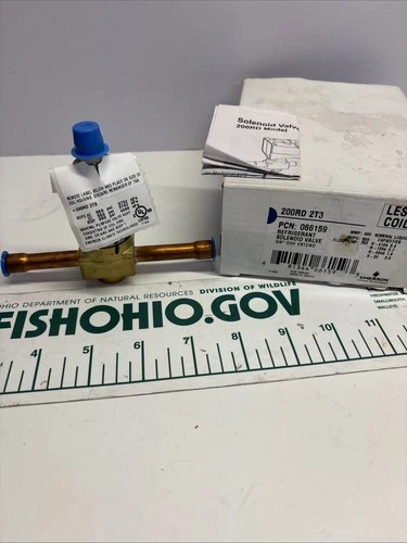 EMERSON 200RD 2T3 066159 REFDRIGERANT SOLENOID VALVE 3/8" ODF EXTEND
