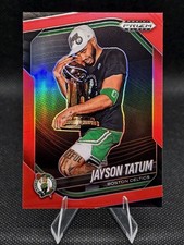 Jayson Tatum 2024-25 Panini Prizm Black - #139 Red Prizm /299 Boston Celtics 