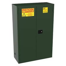 Jamco Fl45ep Hazardous Material Storage Cabinet, 45 Gal, 2 Shelves, Steel, 43