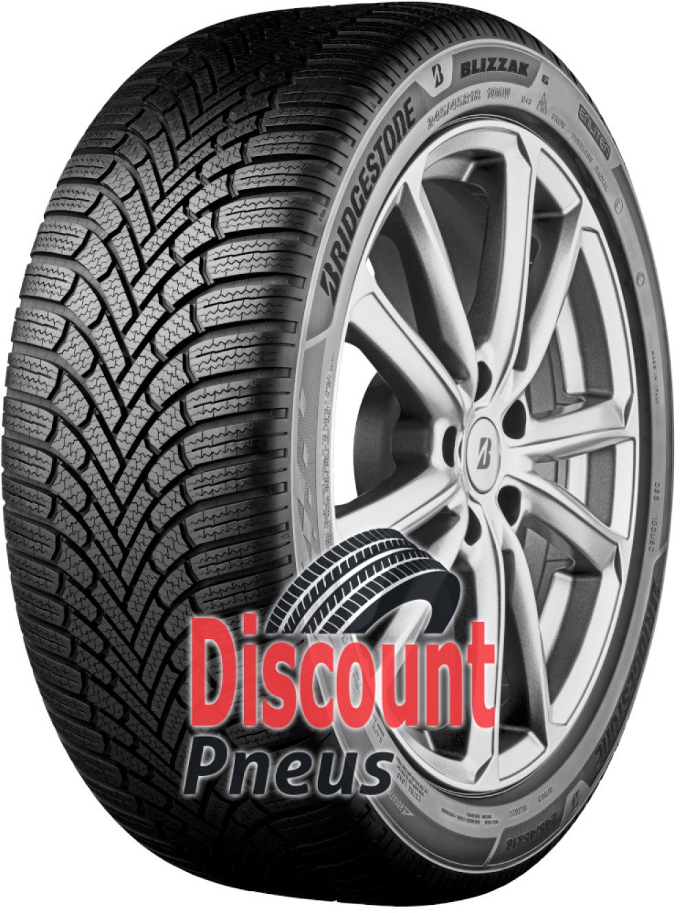Bridgestone Blizzak 6 pneu hiver 225/55 R16 99H XL EV Enliten pour grip neige et pluie