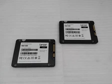 Lot of 2 Lexar NS100 128GB SATA III 2.5" Internal SSD  Gray LNS100-128RBNA