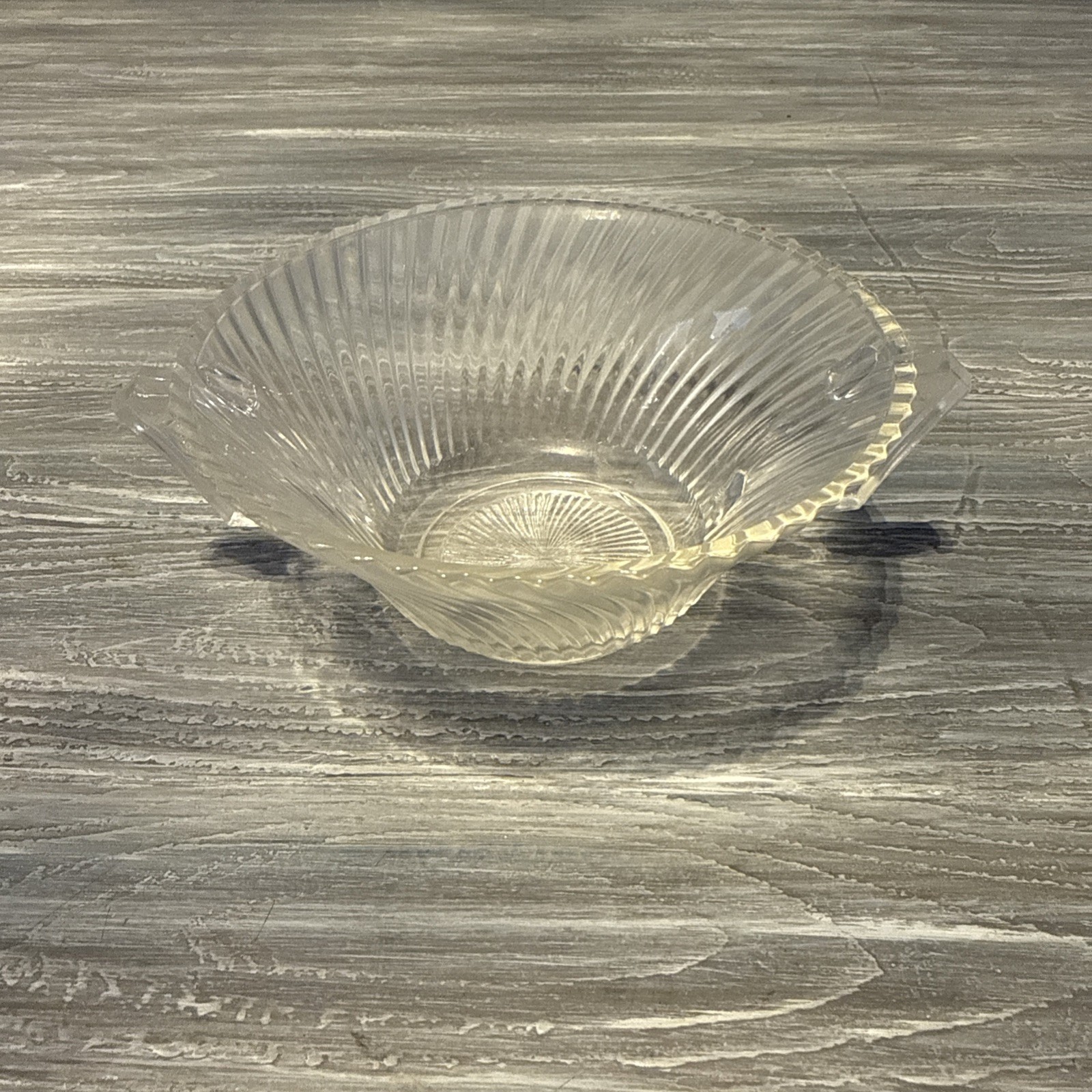 Vintage Federal Depression Glass Clear 5.5’ Bowl (minor chip in bottom)
