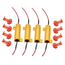 4Pcs Quality 50W 6ohm Load Resistors - Fix LED Bulb Hyper 4 Pieces Gold